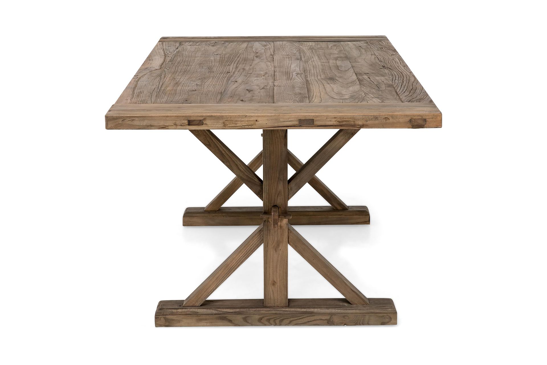 Lyon Vintage Spisebord 200x100 cm - Natur / Tre / Brun / Alm - Møbler - Bord - Spisebord & kjøkkenbord