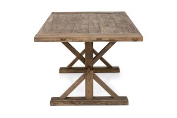 Lyon Vintage Spisebord 200x100 cm - Natur / Tre / Brun / Alm - Møbler - Bord - Spisebord & kjøkkenbord