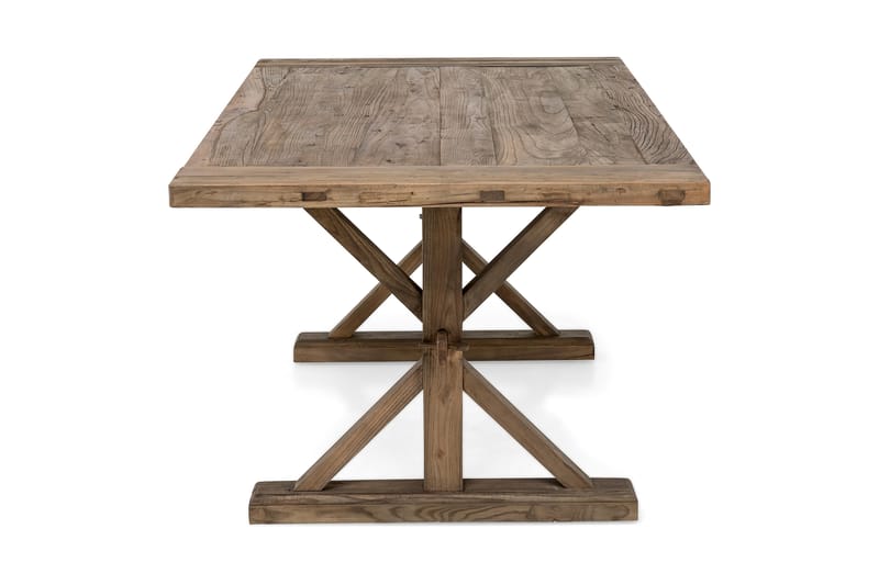 Lyon Vintage Spisebord 200x100 cm - Natur / Tre / Brun / Alm - Møbler - Bord - Spisebord & kjøkkenbord