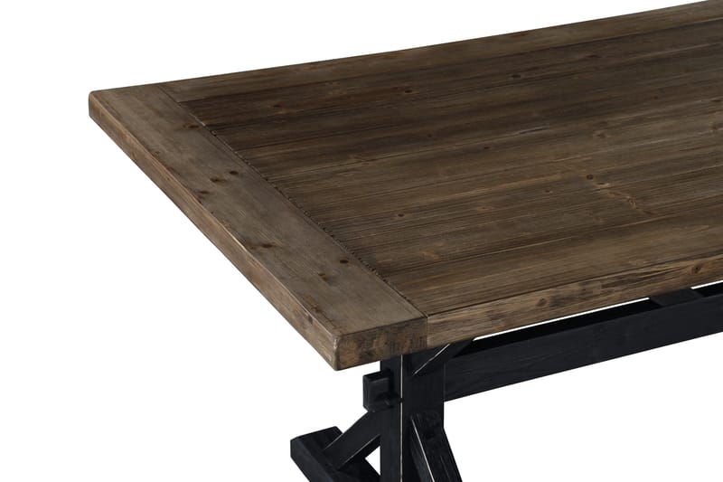 Lyon Premium Forlengningsbart Spisebord 200 cm - Natur/Svart - Spisebord & kjøkkenbord