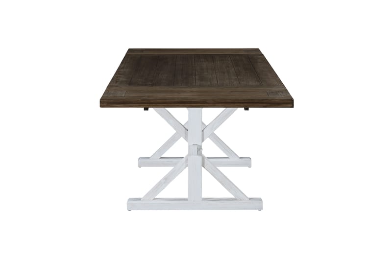 Lyon Premium Forlengningsbart Spisebord 200 cm - Natur/Hvit - Spisebord & kjøkkenbord