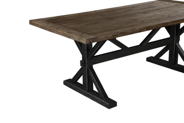 Lyon Premium uttrekkbart spisebord 200 cm Bloomington Natur/Svart - Møbler - Bord - Spisebord & kjøkkenbord