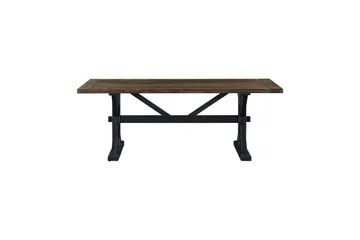 Lyon Premium uttrekkbart spisebord 200 cm Bloomington Natur/Svart - Møbler - Bord - Spisebord & kjøkkenbord