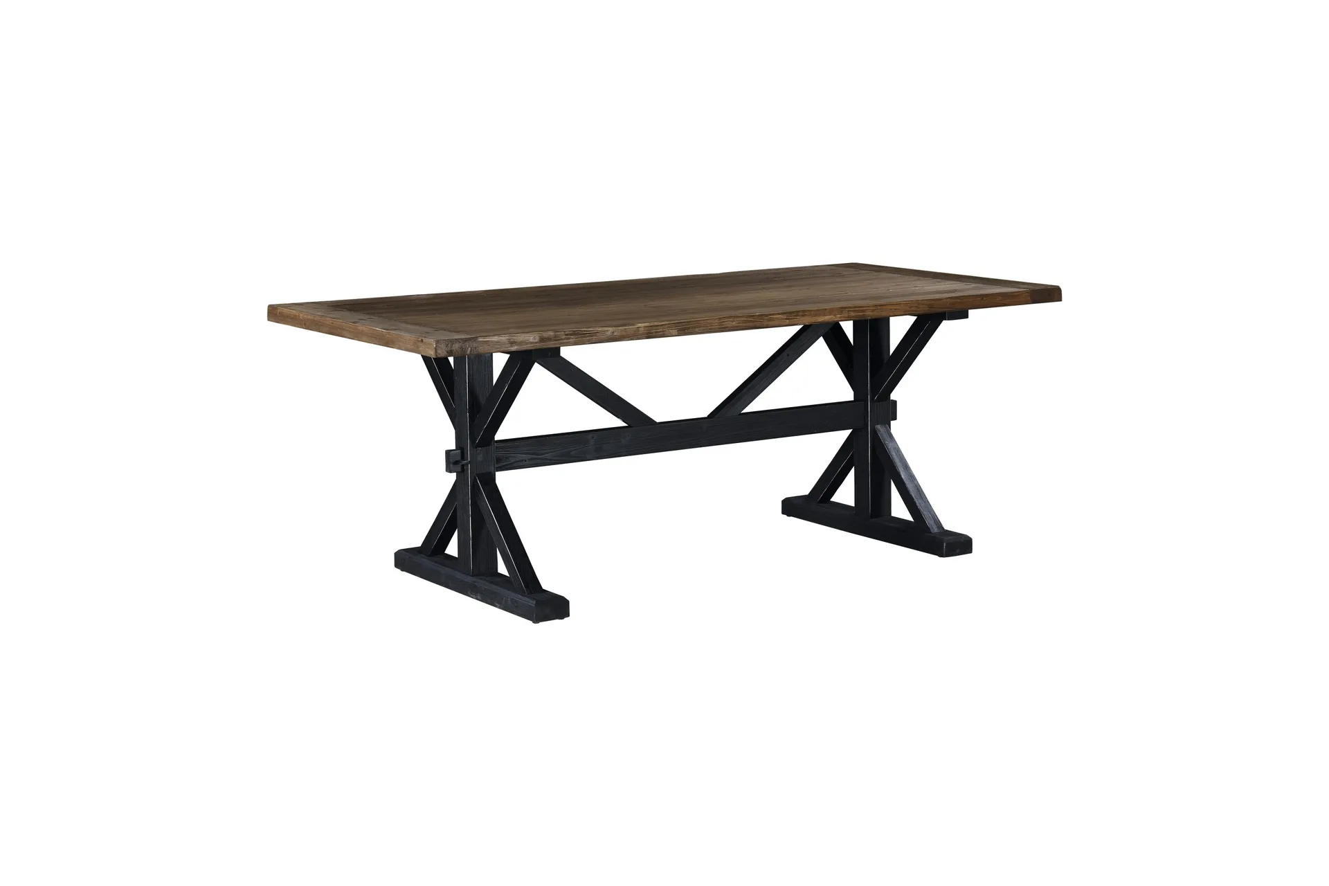 Lyon Premium uttrekkbart spisebord 200 cm Bloomington Natur, Black -
