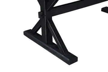 Lyon Premium uttrekkbart spisebord 200 cm Bloomington Natur/Svart - Møbler - Bord - Spisebord & kjøkkenbord