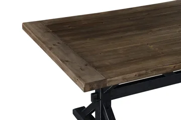 Lyon Premium uttrekkbart spisebord 200 cm Bloomington Natur/Svart - Møbler - Bord - Spisebord & kjøkkenbord