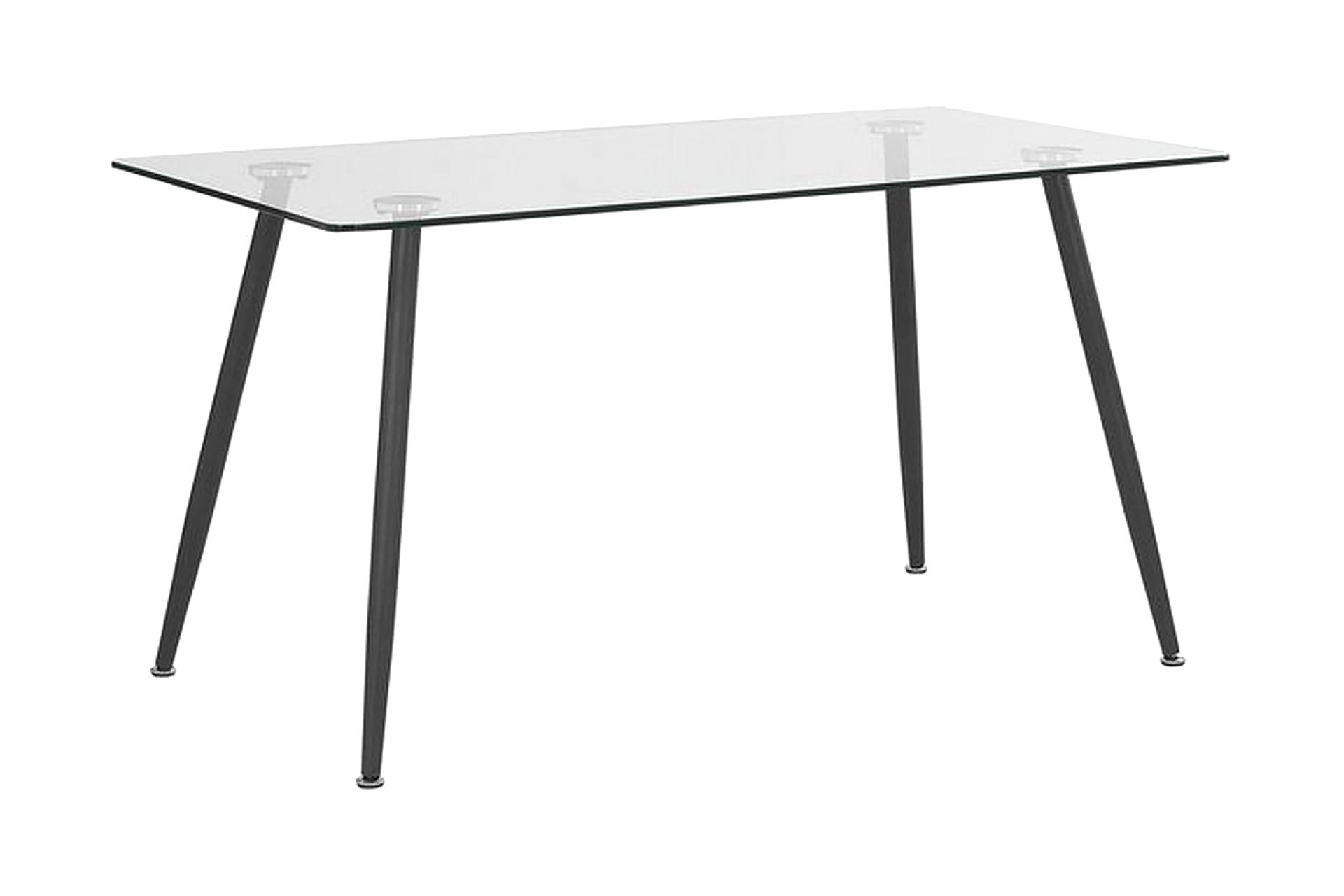 Maceys Spisebord 140 cm - Glass/Svart - Møbler - Bord - Spisebord & kjøkkenbord