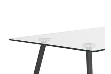 Maceys Spisebord 140 cm - Glass/Svart - Møbler - Bord - Spisebord & kjøkkenbord