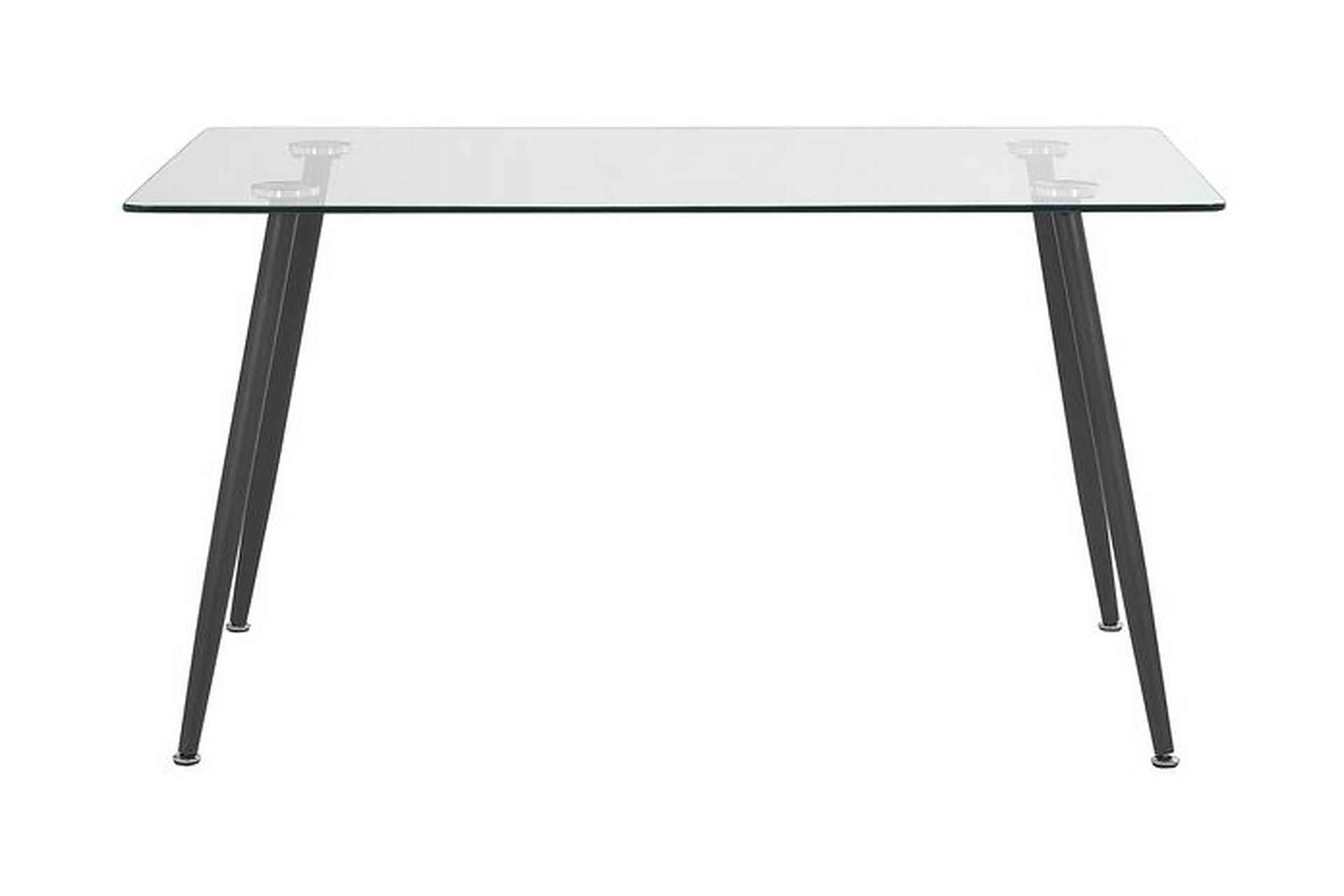 Maceys Spisebord 140 cm - Glass/Svart - Møbler - Bord - Spisebord & kjøkkenbord