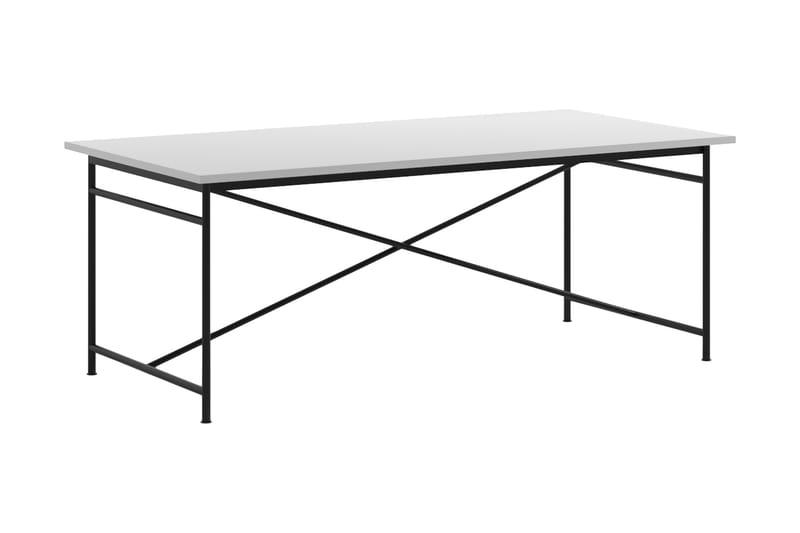 Mae Matbord 200 cm - Hvit / Svart - Spisebord & kjøkkenbord