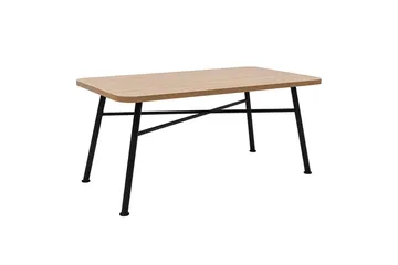 Makwana Rektangulært Spisebord 160 cm i Tre med Metallben - Naturell - Møbler - Bord - Spisebord & kjøkkenbord