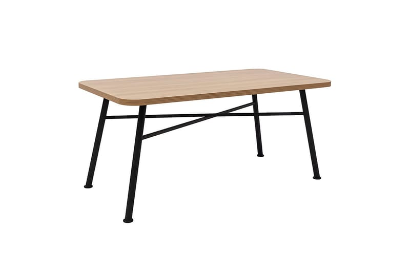 Makwana Rektangulært Spisebord 160 cm i Tre med Metallben - Naturell - Møbler - Bord - Spisebord & kjøkkenbord