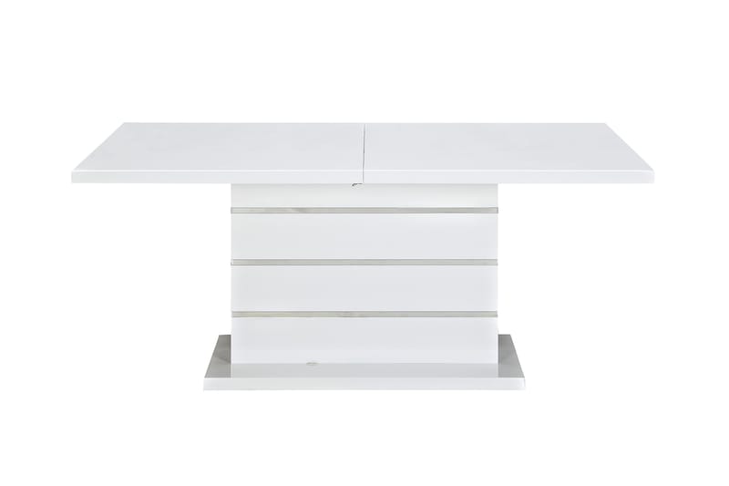 Malibu Spisebord 180 cm Utvidbart med tilleggsplate - Hvit - Møbler - Bord - Spisebord & kjøkkenbord