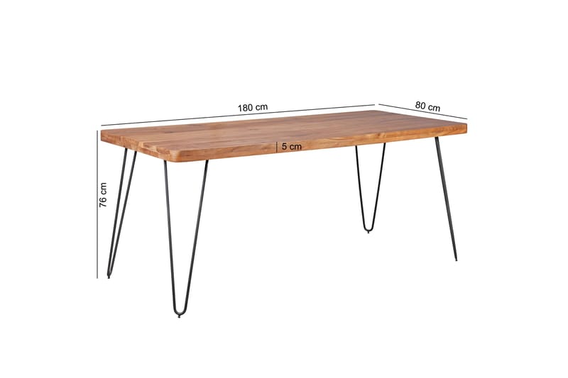 Mathin Spisebord 180 cm - Brun - Møbler - Bord - Spisebord & kjøkkenbord