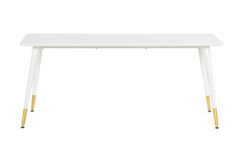 Melbana Spisebord 180 cm - Hvit/Messing - Spisebord & kjøkkenbord