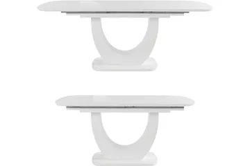 Melfort Ovalt Spisebord 160 cm - Hvit - Møbler - Bord - Spisebord & kjøkkenbord