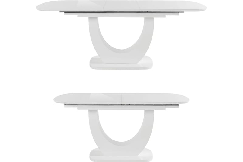 Melfort Spisebord Ovalt 160 cm - Hvit - Møbler - Bord - Spisebord & kjøkkenbord