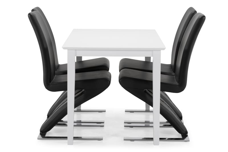 Michigan Spisebord 120 cm - Hvit/Svart - Spisebord & kjøkkenbord
