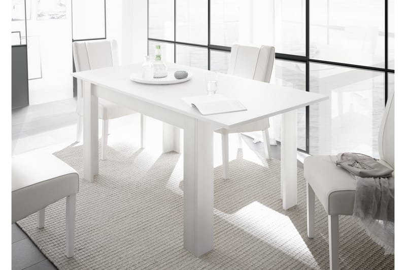 Midas Spisebord 137 cm - Hvit - Spisebord & kjøkkenbord