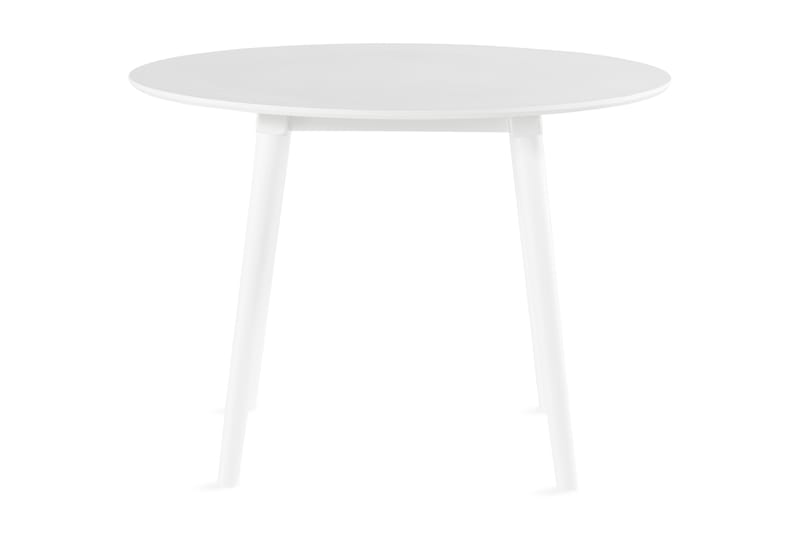 Mioveni Spisebord 106 cm Rundt - Hvit - Spisebord & kjøkkenbord