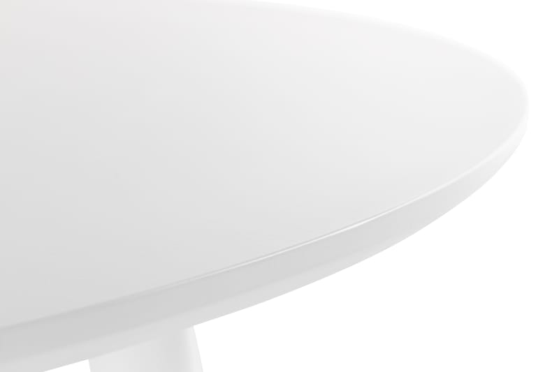 Mioveni Spisebord 106 cm Rundt - Hvit - Møbler - Bord - Spisebord & kjøkkenbord