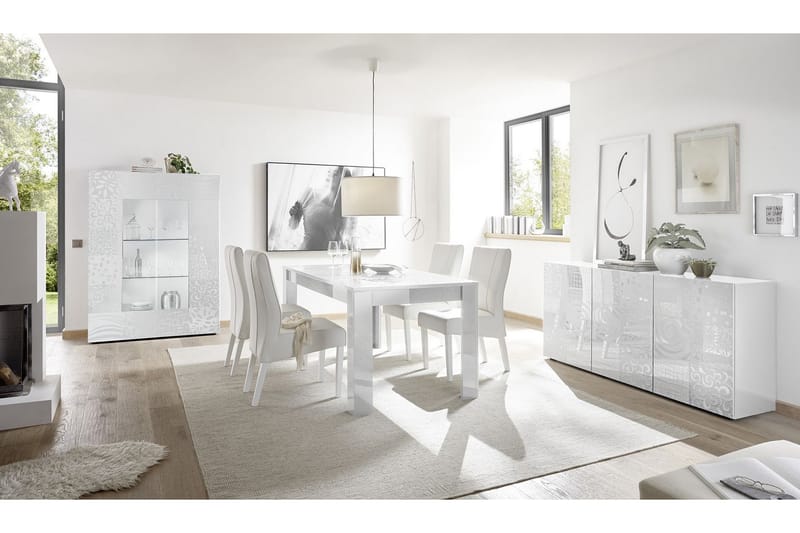 Mironne Forlengningsbart Spisebord 180 cm - Hvit - Møbler - Bord - Spisebord & kjøkkenbord