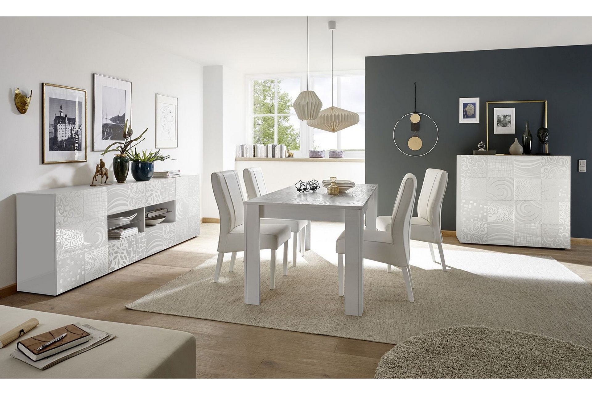 Mironne Forlengningsbart Spisebord 180 cm - Hvit - Møbler - Bord - Spisebord & kjøkkenbord