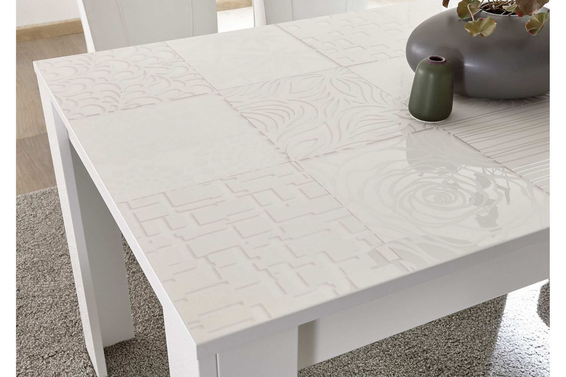 Mironne Forlengningsbart Spisebord 180 cm - Hvit - Møbler - Bord - Spisebord & kjøkkenbord