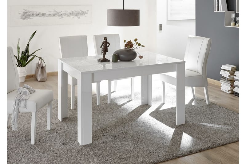 Mironne Forlengningsbart Spisebord 180 cm - Hvit - Møbler - Bord - Spisebord & kjøkkenbord