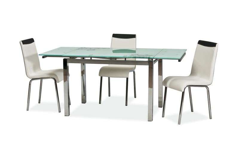 Miteda Forlengningsbart Spisebord 110 cm - Glass - Møbler - Bord - Spisebord & kjøkkenbord