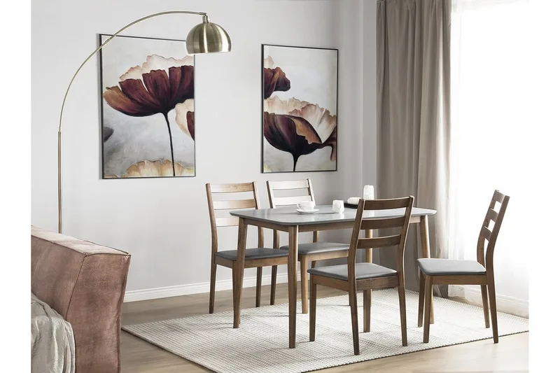 Modesto Spisebord 118 cm - Grå - Møbler - Bord - Spisebord & kjøkkenbord