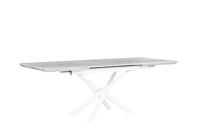 Moirax Spisebord 200 cm Sammenleggbart - Hvit - Møbler - Bord - Spisebord & kjøkkenbord