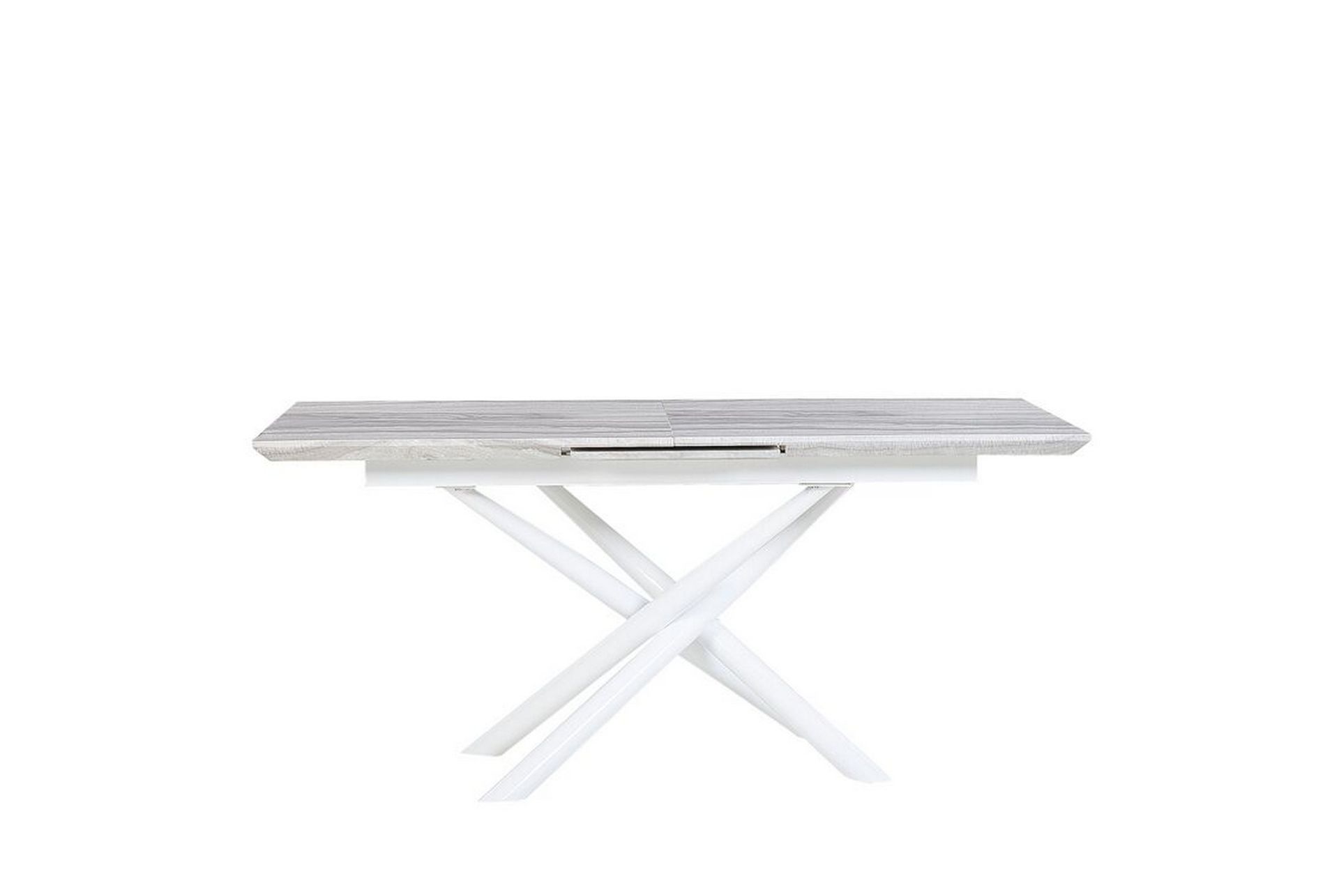 Moirax Spisebord 200 cm Sammenleggbart - Hvit - Møbler - Bord - Spisebord & kjøkkenbord