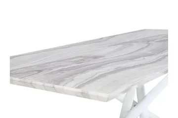 Moirax Spisebord 200 cm Sammenleggbart - Hvit - Møbler - Bord - Spisebord & kjøkkenbord