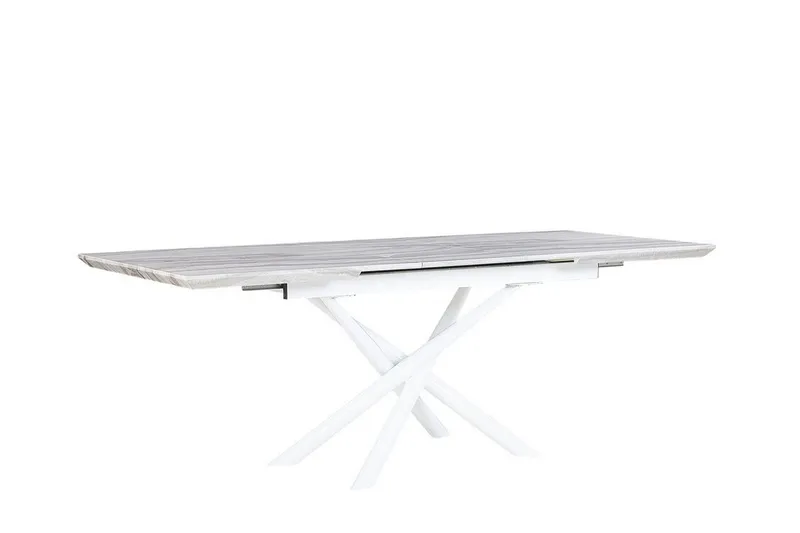 Moirax Spisebord 200 cm Sammenleggbart - Hvit - Møbler - Bord - Spisebord & kjøkkenbord