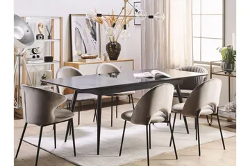 Mundon Spisebord 200 cm Sammenleggbart - Svart - Møbler - Bord - Spisebord & kjøkkenbord