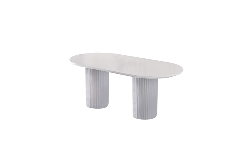 Murat Spisebord 200 cm - Hvit - Spisebord & kjøkkenbord