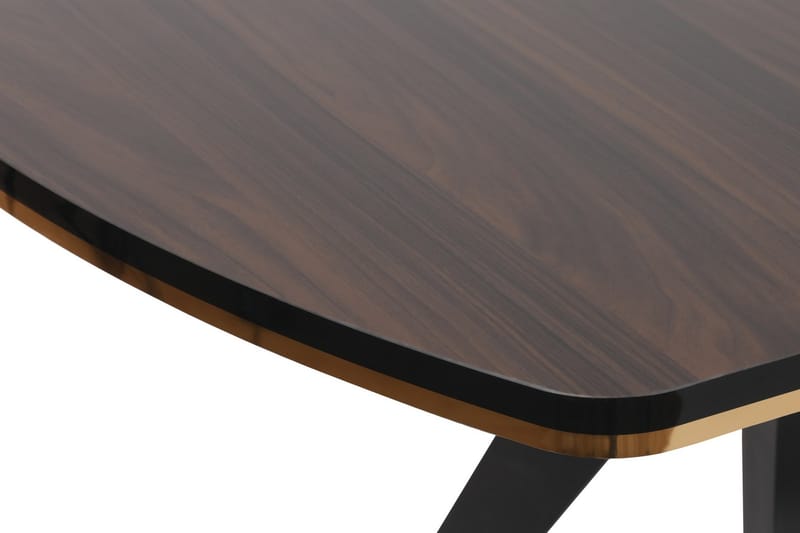 Nanku Spisebord 180 cm - Brun/Gull/Svart - Spisebord & kjøkkenbord