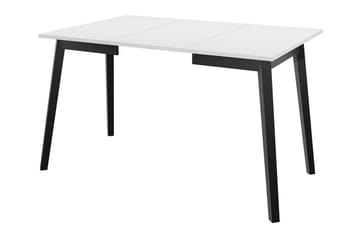 Narberth Lite Uttrekkbart Kvadratisk Spisebord 85 cm med Metallutseende - Hvit - Møbler - Bord - Spisebord & kjøkkenbord