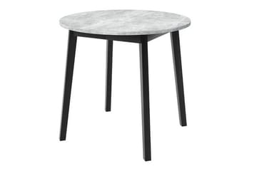 Narberth Lite Uttrekkbart Rundt Spisebord 90 cm med Betonglook - Lysegrå - Møbler - Bord - Spisebord & kjøkkenbord
