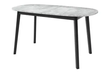 Narberth Uttrekkbart Ovalt Spisebord 150 cm med Betongutseende - Lysegrå - Møbler - Bord - Spisebord & kjøkkenbord