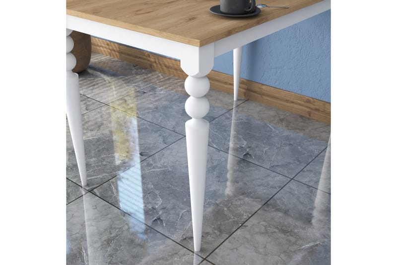 Naryani Spisebord 120 cm - Valnøtt/Hvit - Møbler - Bord - Spisebord & kjøkkenbord