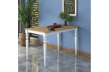 Naryani Spisebord 120 cm - Valnøtt/Hvit - Møbler - Bord - Spisebord & kjøkkenbord