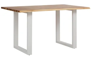 Netan Spisebord 140 cm - Akasie Brun / Hvit - Møbler - Bord - Spisebord & kjøkkenbord
