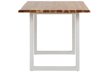 Netan Spisebord 140 cm - Akasie Brun / Hvit - Møbler - Bord - Spisebord & kjøkkenbord
