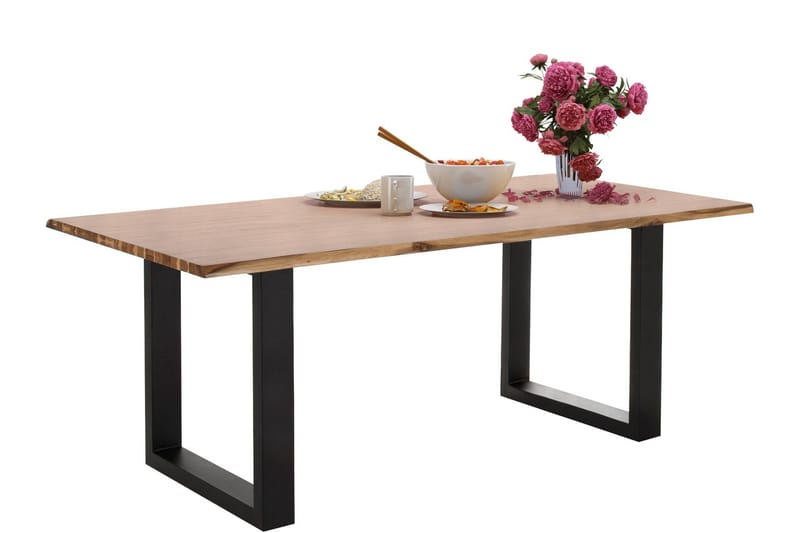 Netan Spisebord 200 cm - Akasie Brun - Spisebord & kjøkkenbord