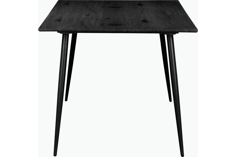 Oktoos Rektangulært Spisebord 160 cm med Tre- og Valnøttutseende - Svart - Møbler - Bord - Spisebord & kjøkkenbord