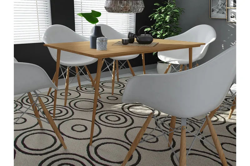 Oktoos Spisebord 120 cm - Natur - Møbler - Bord - Spisebord & kjøkkenbord