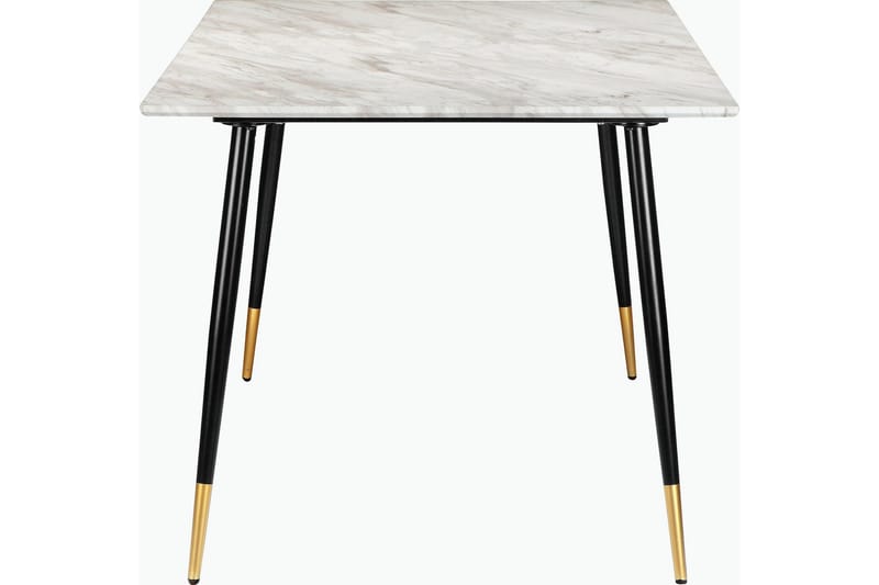 Oktoos Spisebord 160 cm - Grå/Hvit/Svart/Guld - Spisebord & kjøkkenbord