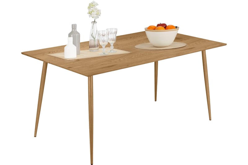 Oktoos Spisebord 160 cm - Natur - Møbler - Bord - Spisebord & kjøkkenbord